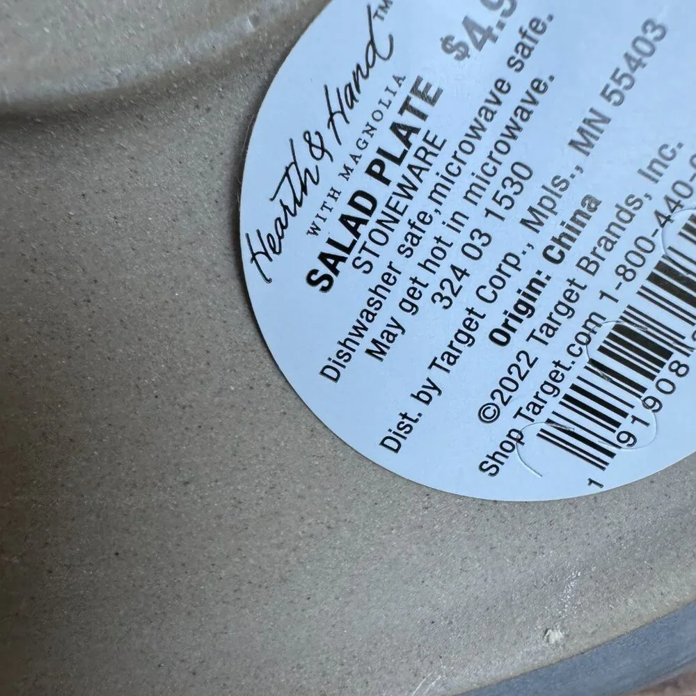Hearth & Hand Magnolia Gray Stoneware Salad Plate –‎ Modern Rustic 2022